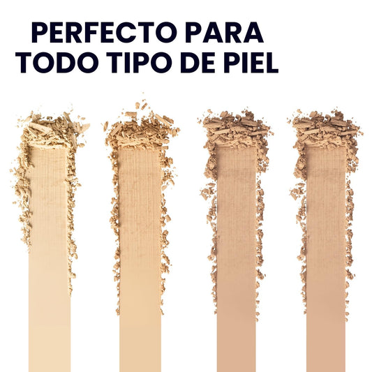 Rimmel London Stay Matte 001 Transparent - Polvo prensado, ligero, alta cobertura, control de brillo, 0.49 onzas
