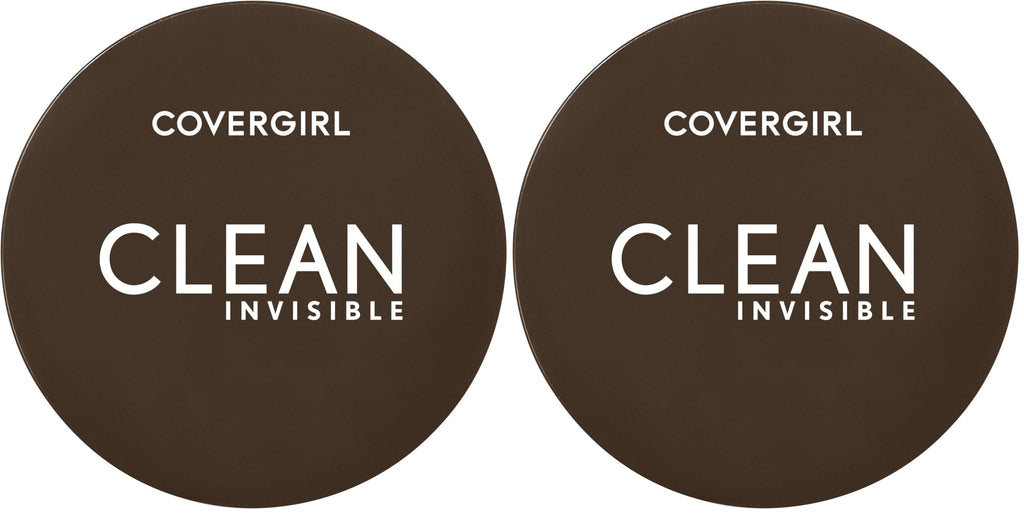 Covergirl Clean Invisible Pressed Powder, Lightweight, Breathable, Vegan Formula, Creamy Natural 120, 0.38oz
