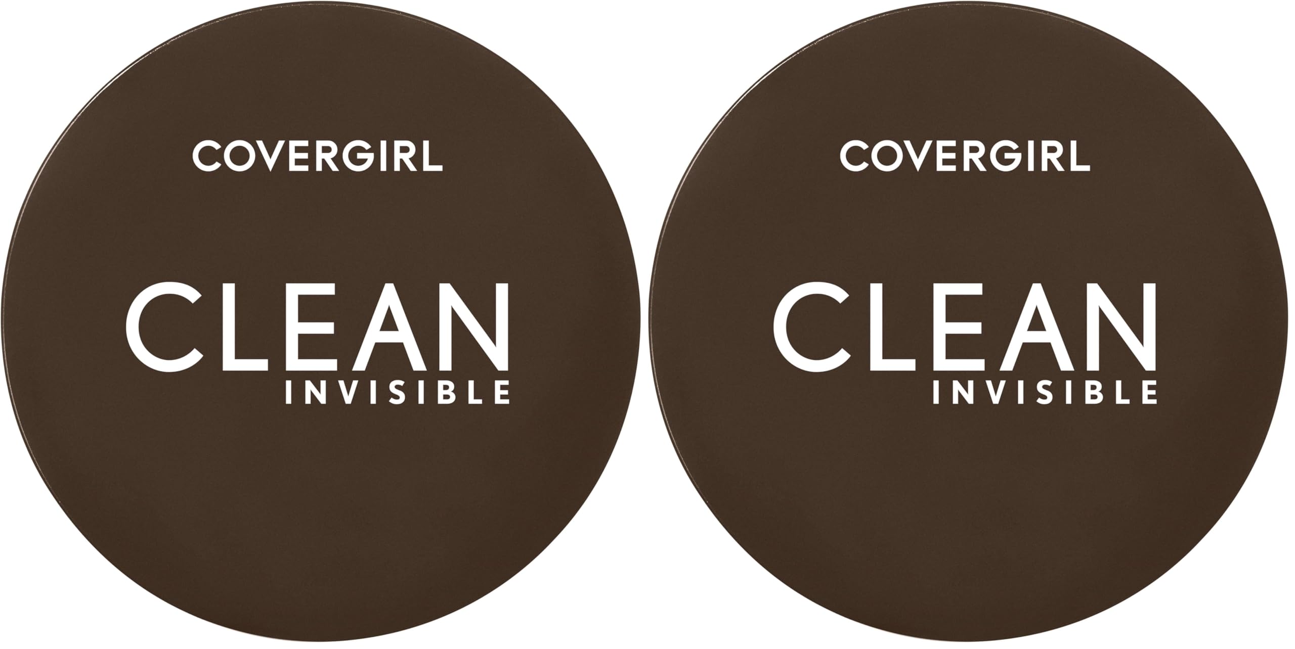 Covergirl Clean Invisible Pressed Powder, Lightweight, Breathable, Vegan Formula, Creamy Natural 120, 0.38oz