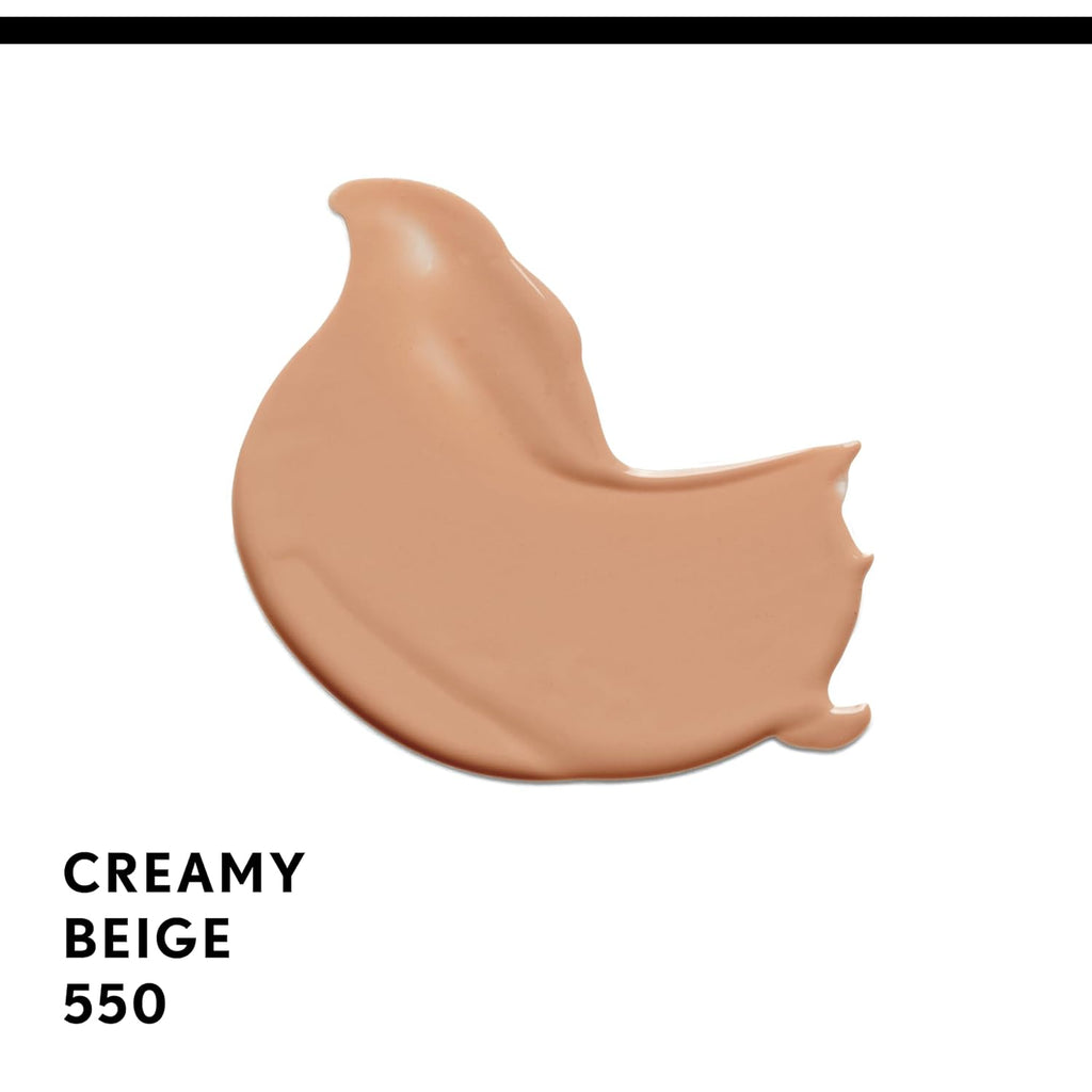CoverGirl Maquillaje líquido Clean Oil Control, color beige cremoso 550, botella de 1.0 onzas