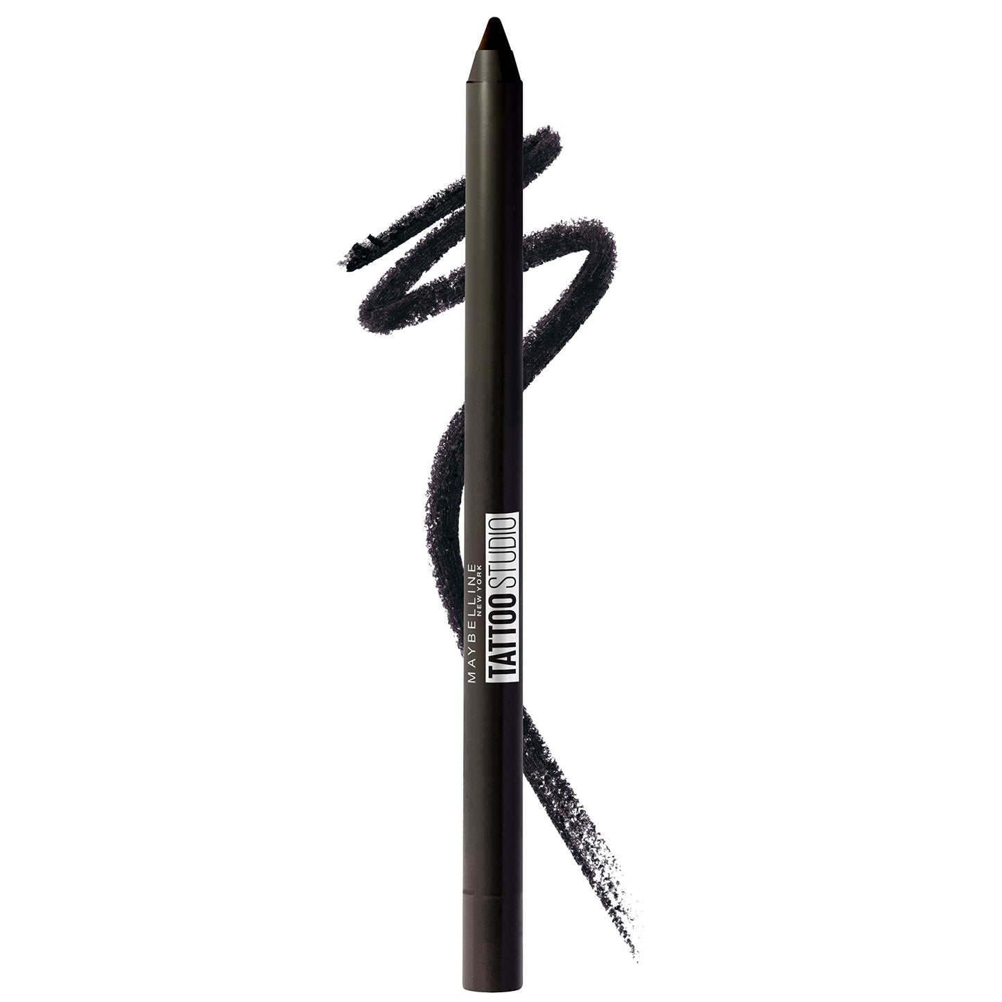 MAYBELLINE New York Tattoo Studio - Lápiz delineador de ojos afilable de larga duración, pigmento en gel que se desliza suavemente, 36 horas de uso, resistente al agua, limón estrellado, 0.04 onzas