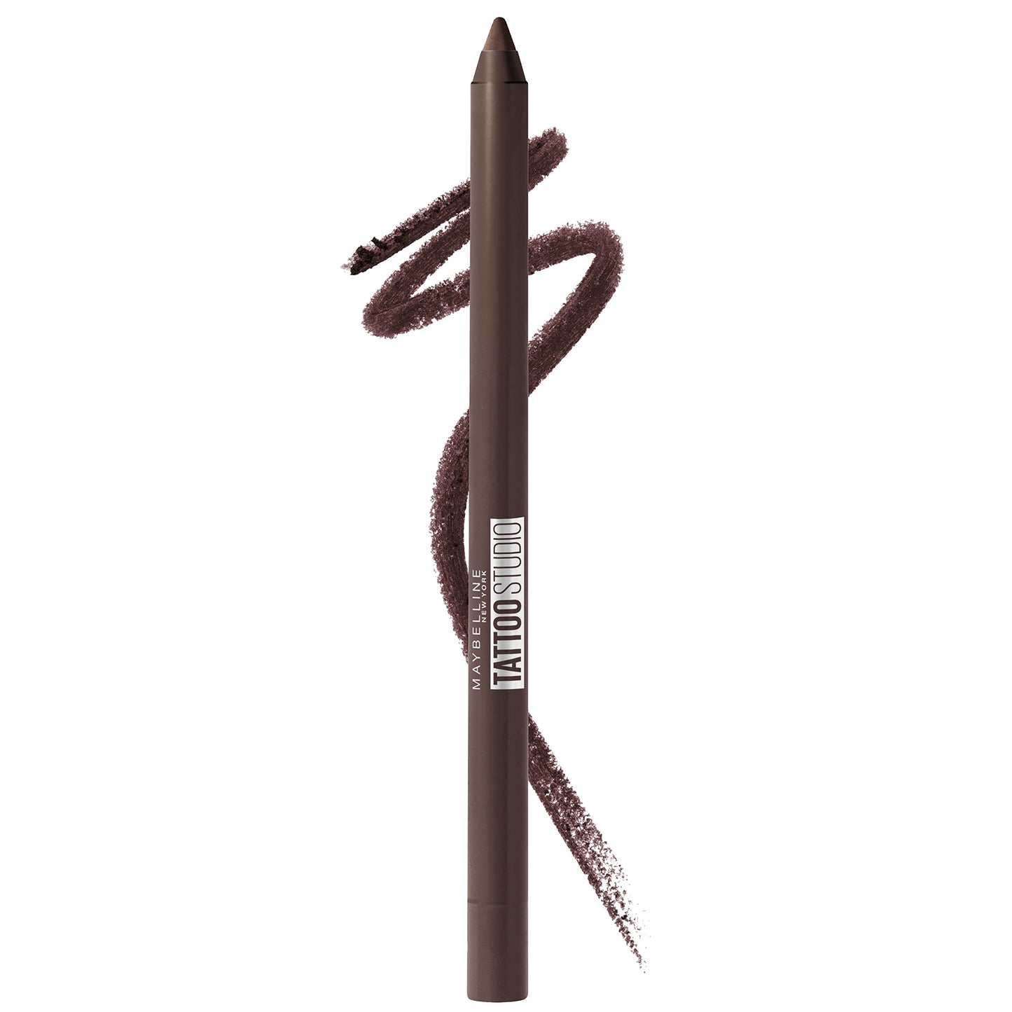 MAYBELLINE New York Tattoo Studio - Lápiz delineador de ojos afilable de larga duración, pigmento en gel que se desliza suavemente, 36 horas de uso, resistente al agua, limón estrellado, 0.04 onzas