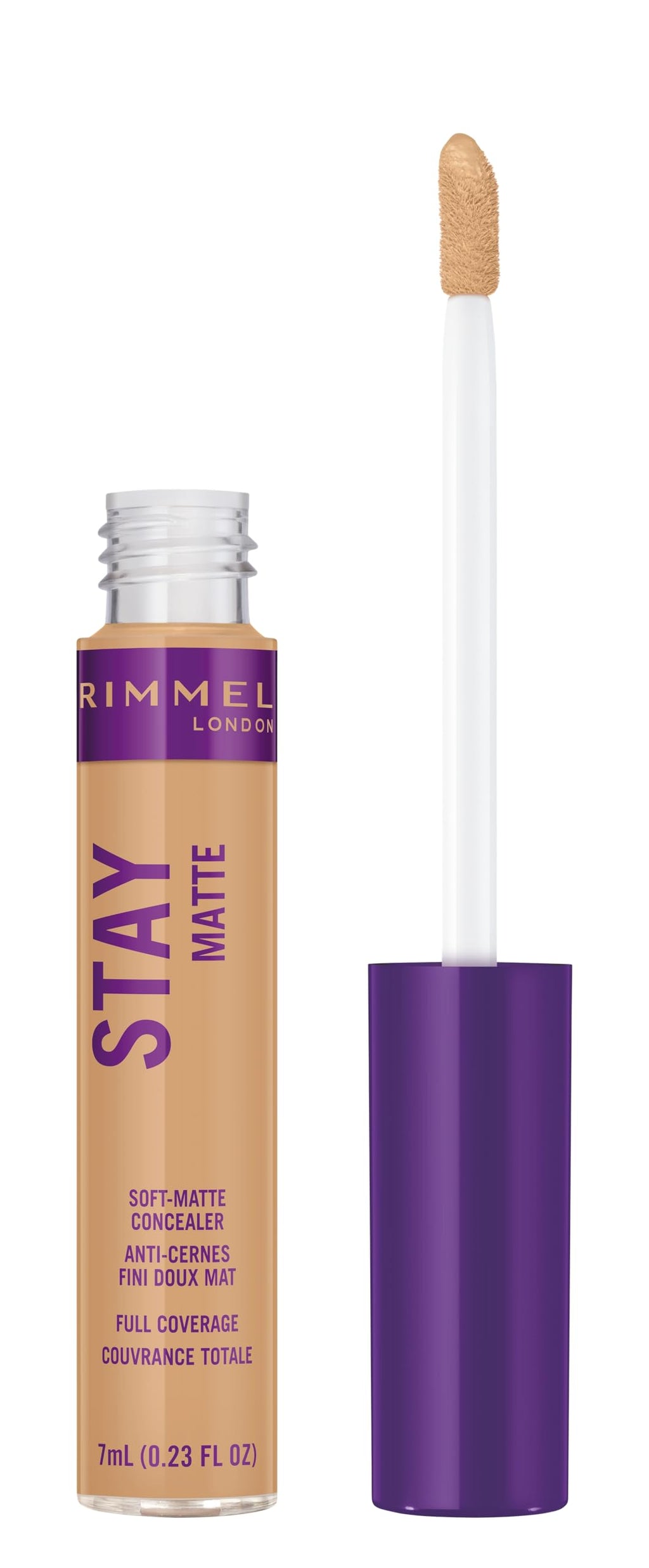 Rimmel London Stay Matte - 512 Amber - Concealer, 24-Hour Wear, Shine Control, Fights Free Radicals, 0.23oz
