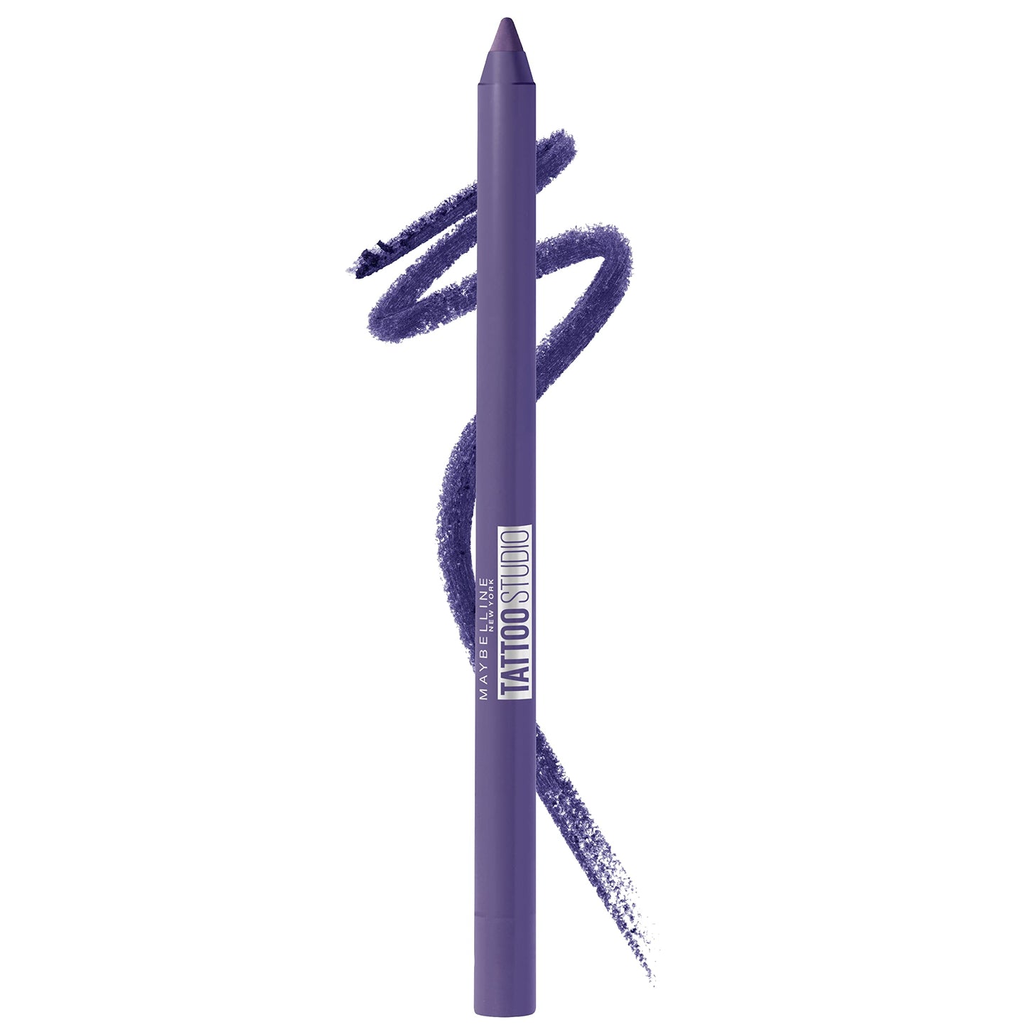 MAYBELLINE New York Tattoo Studio - Lápiz delineador de ojos afilable de larga duración, pigmento en gel que se desliza suavemente, 36 horas de uso, resistente al agua, limón estrellado, 0.04 onzas