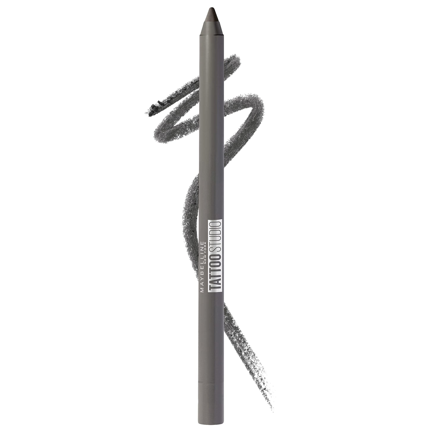 MAYBELLINE New York Tattoo Studio - Lápiz delineador de ojos afilable de larga duración, pigmento en gel que se desliza suavemente, 36 horas de uso, resistente al agua, limón estrellado, 0.04 onzas