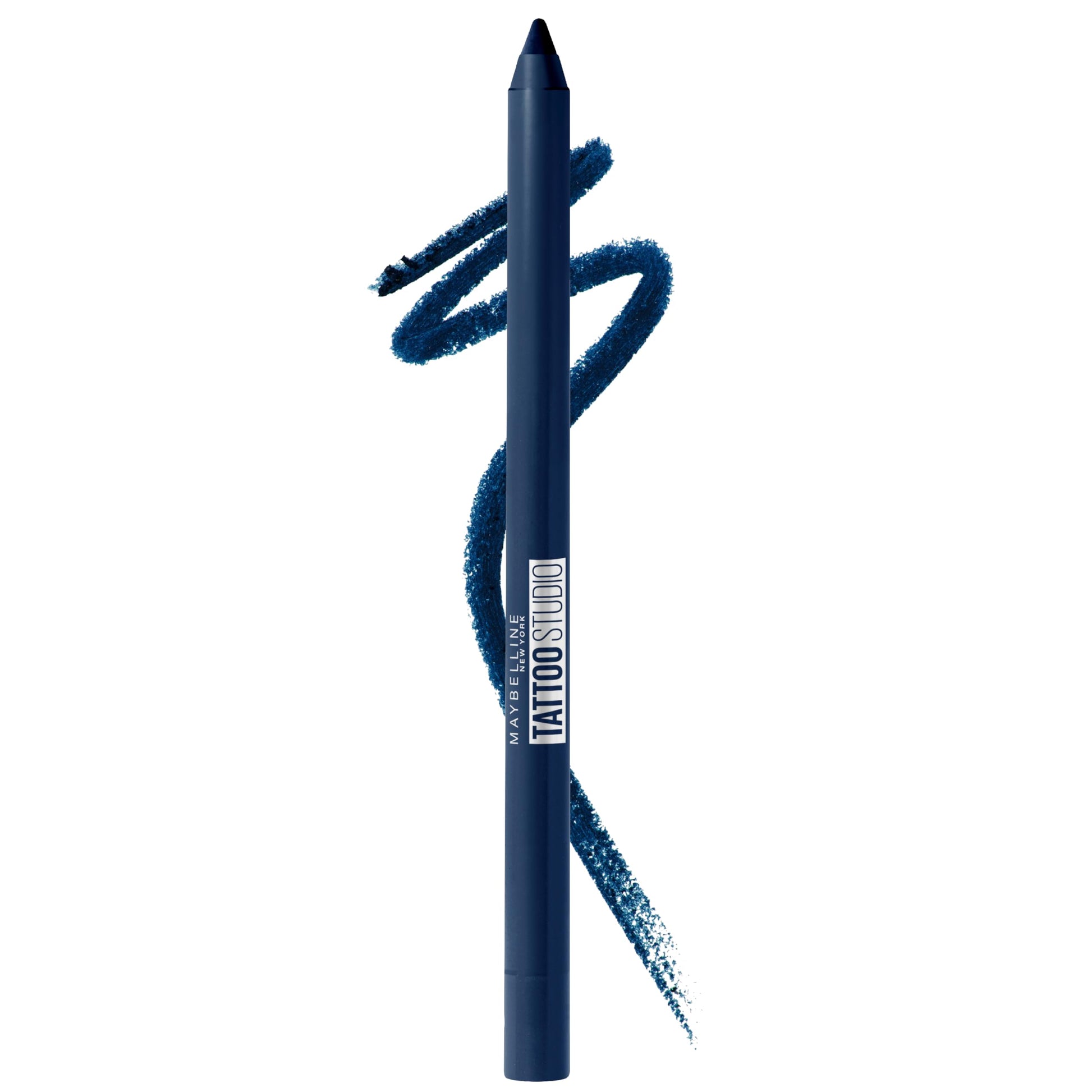 MAYBELLINE New York Tattoo Studio - Lápiz delineador de ojos afilable de larga duración, pigmento en gel que se desliza suavemente, 36 horas de uso, resistente al agua, limón estrellado, 0.04 onzas