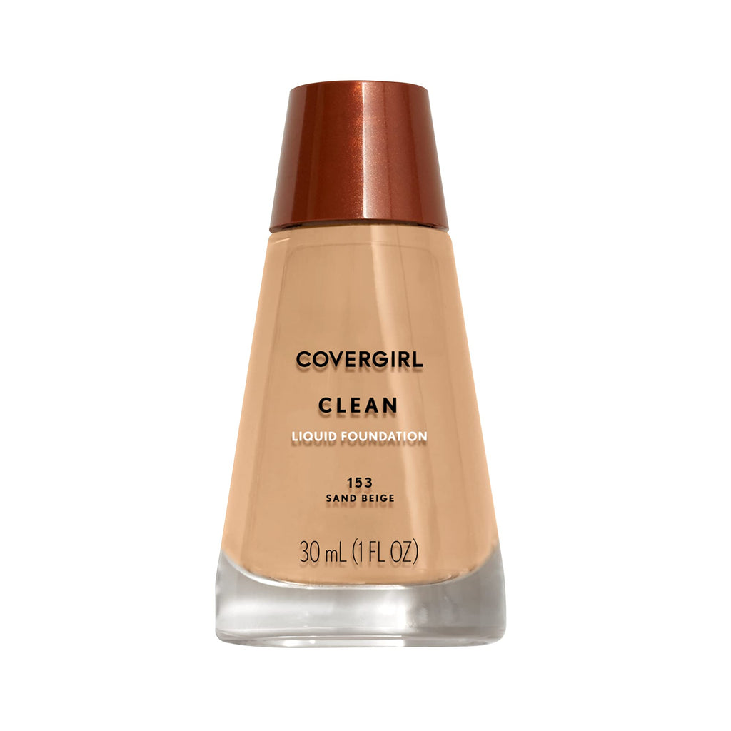 Base líquida COVERGIRL Clean, Beige Perfecto 148, Paquete de 1