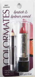 Colour Mates Lipstick with Lipliner Pencil, 62617 Cinnamon