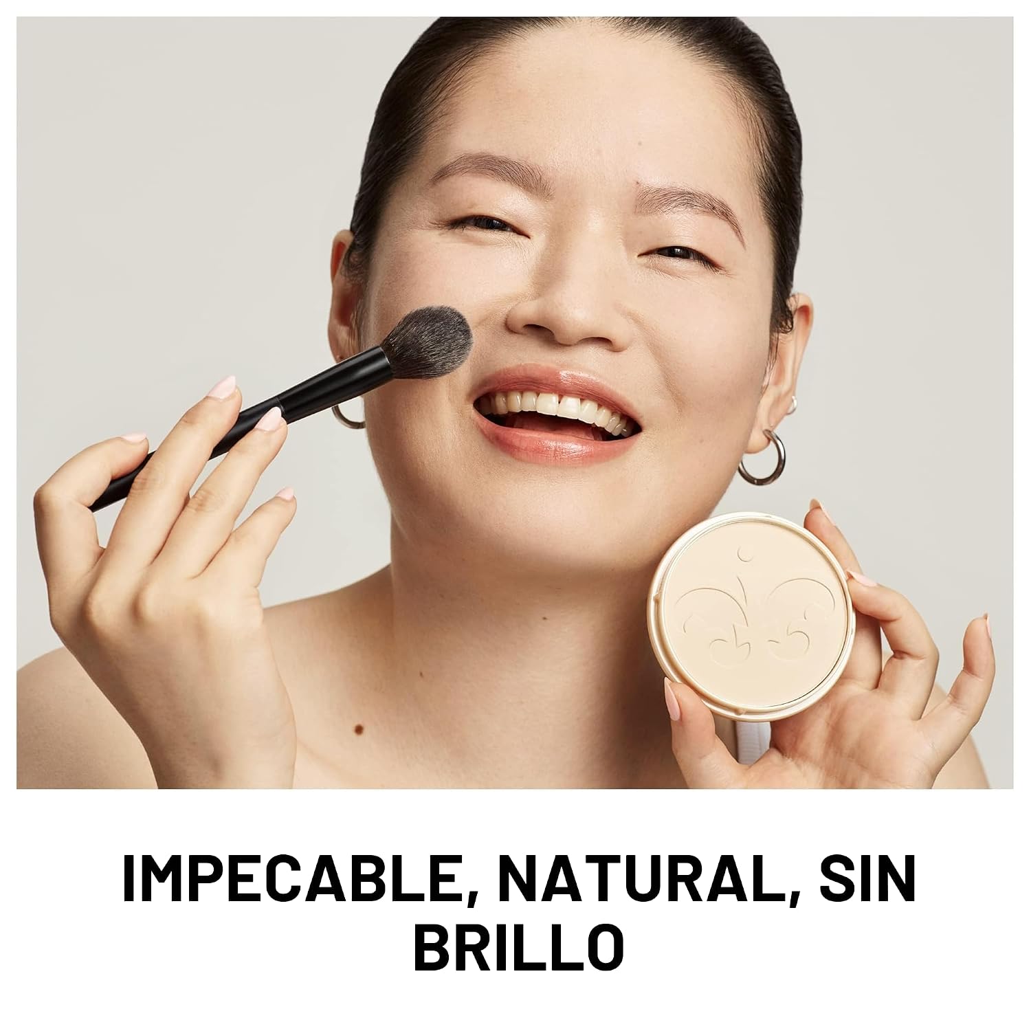 Rimmel London Stay Matte 001 Transparent - Polvo prensado, ligero, alta cobertura, control de brillo, 0.49 onzas