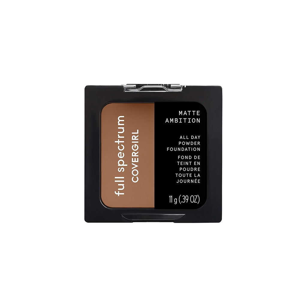 COVERGIRL Matte Ambition, base en polvo para todo el día, Tan-deep Cool, 0.38 onzas