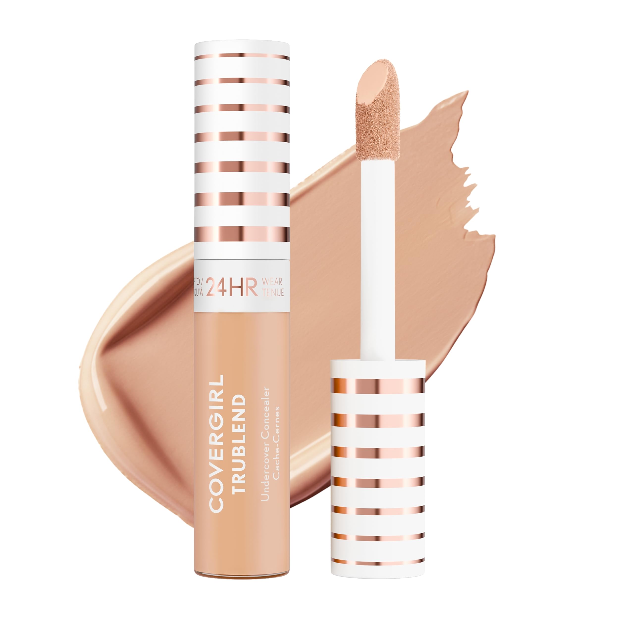 COVERGIRL TruBlend Undercover Concealer, Buildable, Full Coverage, 24-Hour Wear, Matte Finish - M500 Soft Tan (Packaging May Vary)