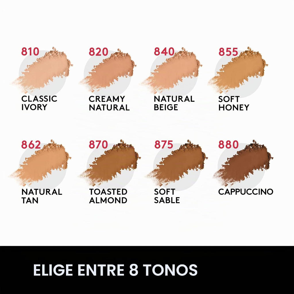 COVERGIRL Outlast Extreme Wear - Polvo prensado, 880 capuchino, 0.38 onzas