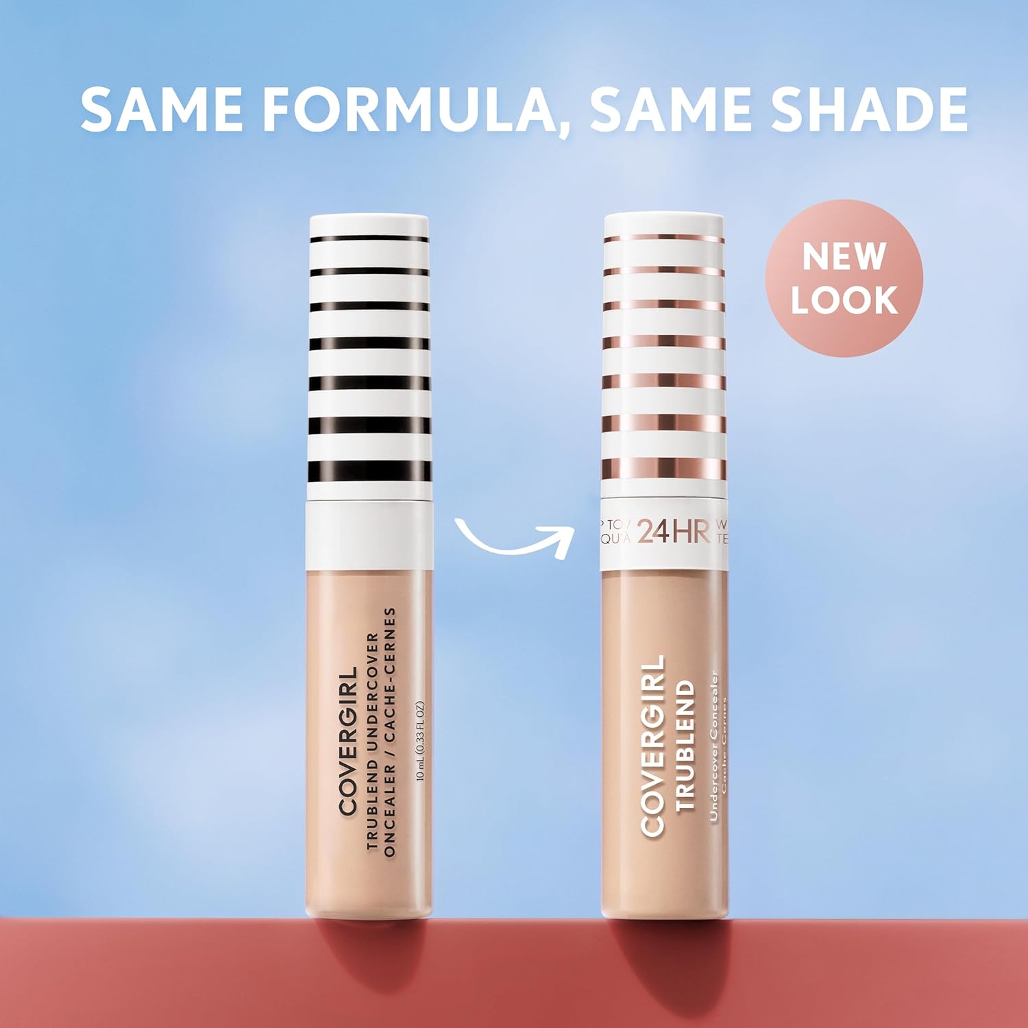 COVERGIRL TruBlend Undercover Concealer, Buildable, Full Coverage, 24-Hour Wear, Matte Finish - M500 Soft Tan (Packaging May Vary)