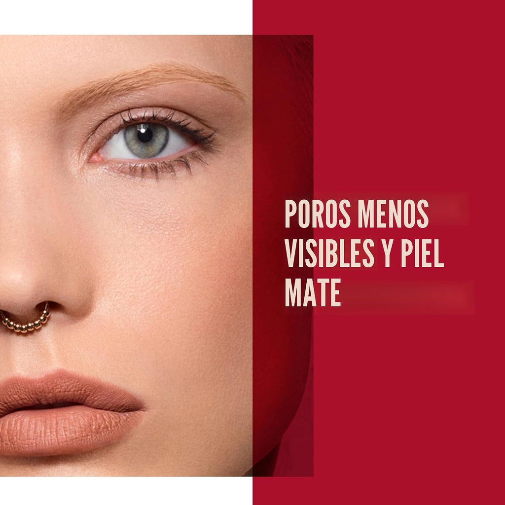 Rimmel London Stay Matte 001 Transparent - Polvo prensado, ligero, alta cobertura, control de brillo, 0.49 onzas