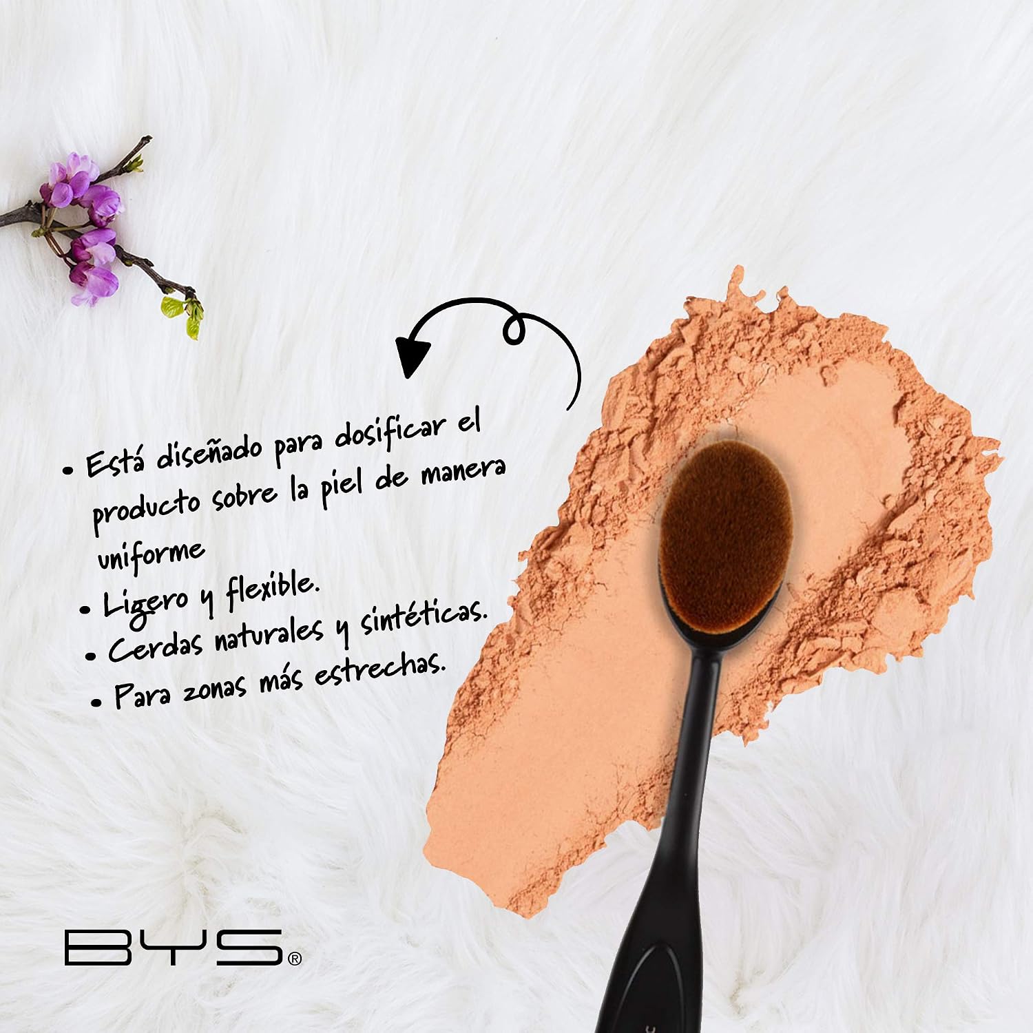 Oval contour brush