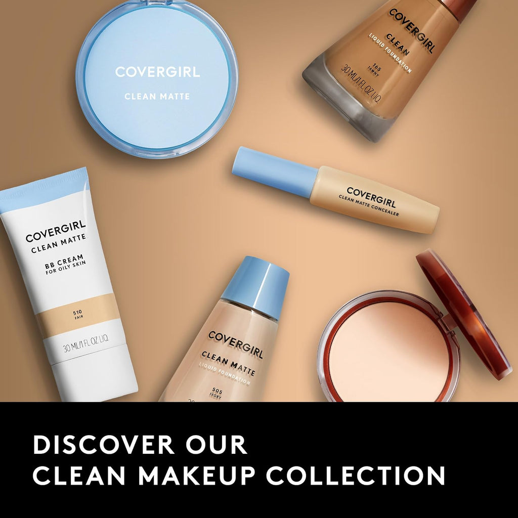 Base líquida COVERGIRL Clean, Beige Perfecto 148, Paquete de 1
