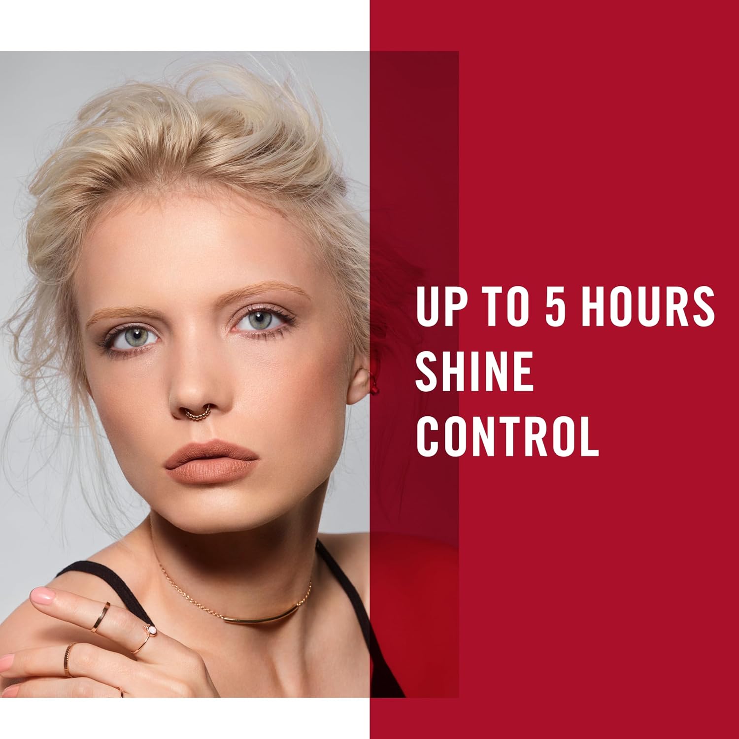 Rimmel London Stay Matte 001 Transparent - Polvo prensado, ligero, alta cobertura, control de brillo, 0.49 onzas