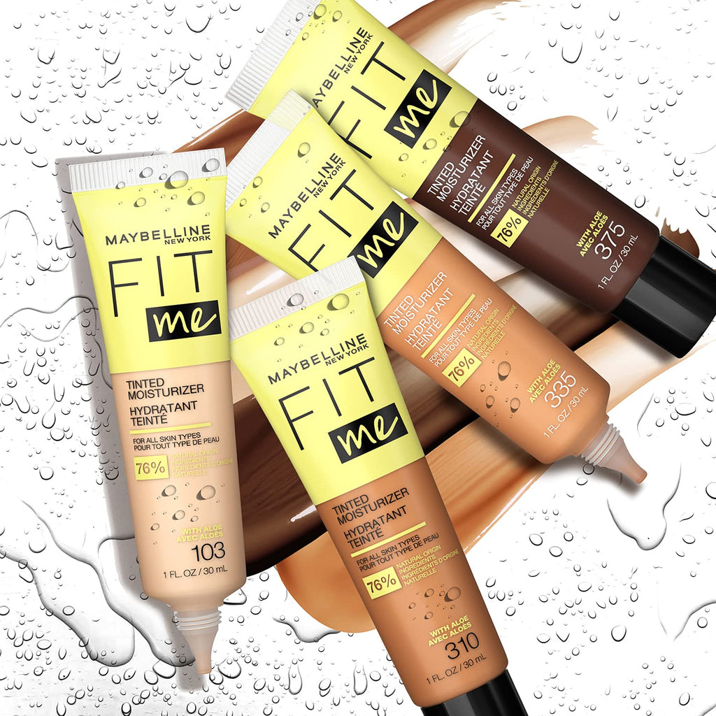 Maybelline Fit Me Tinted Moisturizer, Natural Coverage, Face Makeup, 355, 1 Count