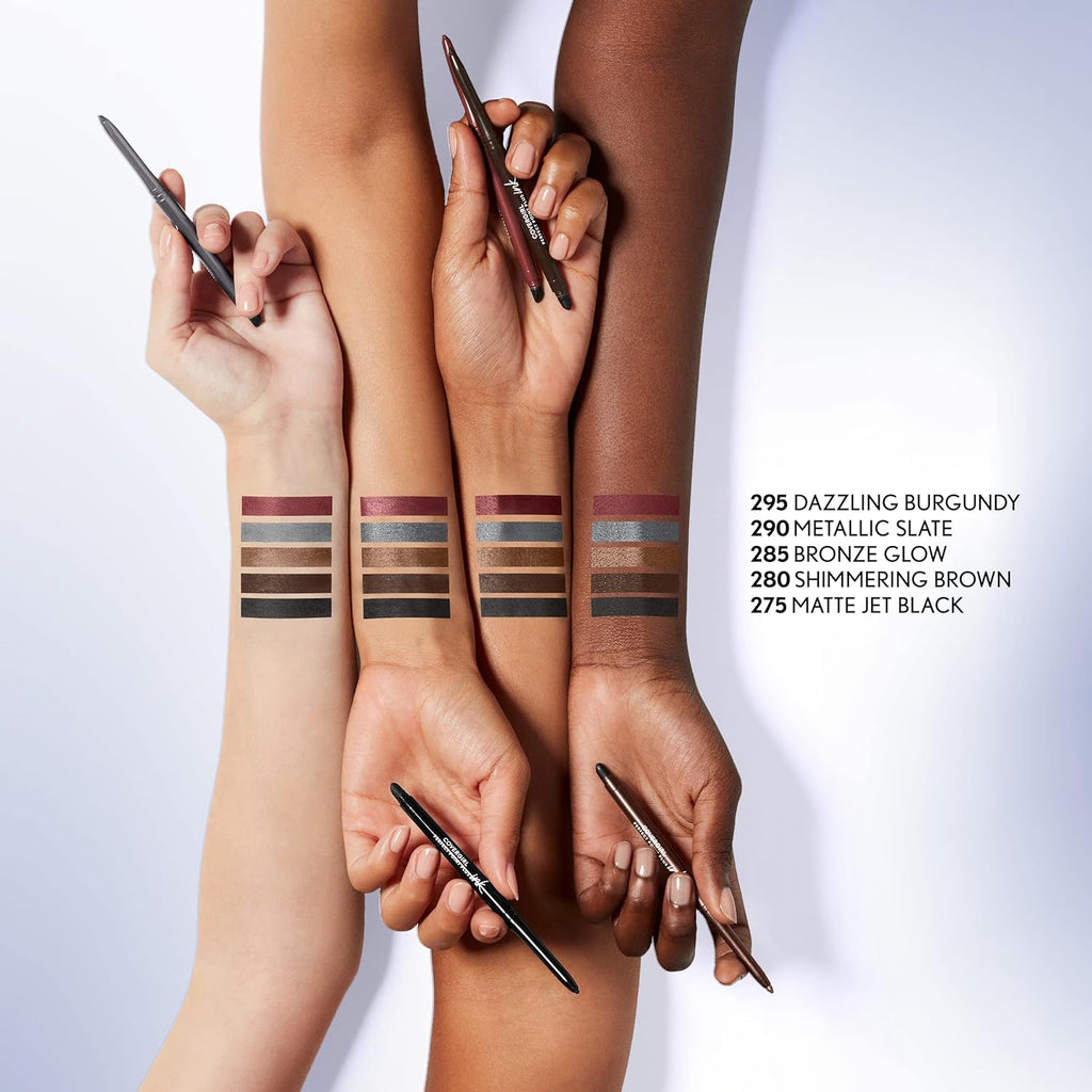 COVERGIRL Perfect Point Plus - Lápiz de ojos de gel de tinta, pigmentado, de larga duración, fórmula vegana, marrón brillante 280, 0.01 onzas