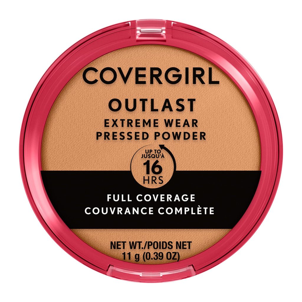 COVERGIRL Outlast Extreme Wear - Polvo prensado, 880 capuchino, 0.38 onzas