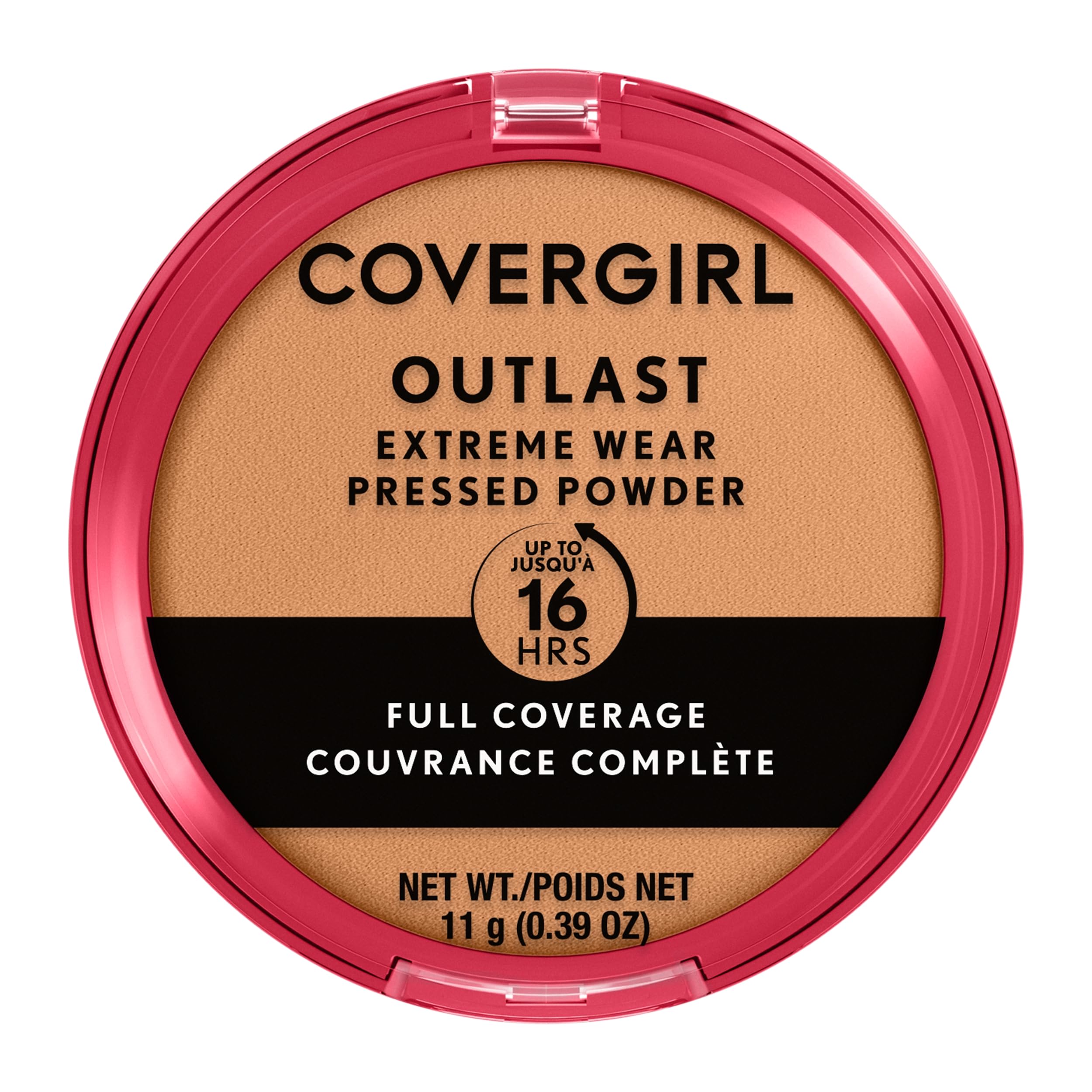 COVERGIRL Outlast Extreme Wear - Polvo prensado, 880 capuchino, 0.38 onzas
