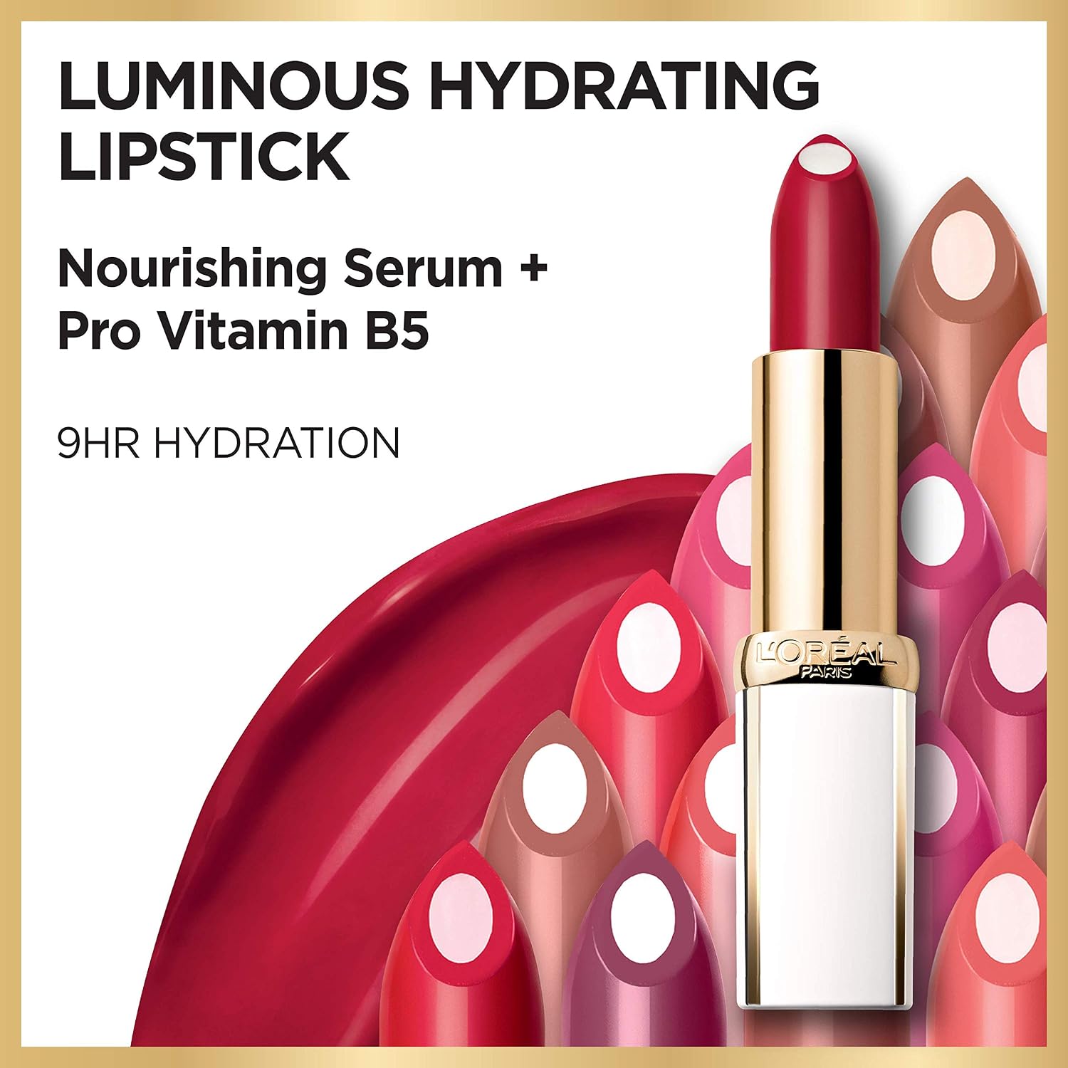 L’Oréal Paris Age Perfect Luminous Hydrating Lipstick, Splendid Plum, 0.13 Ounce