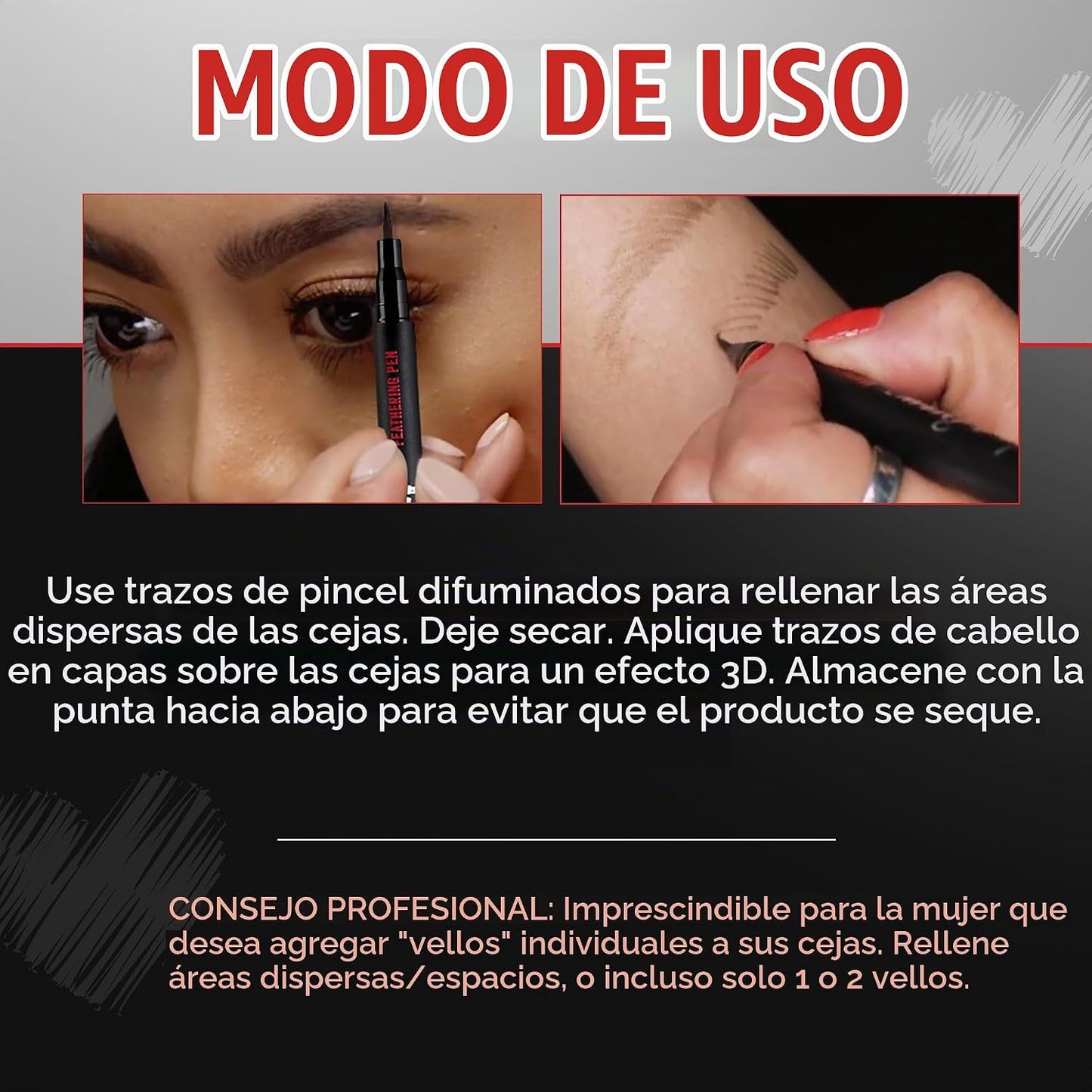 Ardell Stroke a Brow Pencil - Lápiz de cejas – Micro punta precisa, cejas impermeables de larga duración, punta de precisión, marrón oscuro, 1 paquete