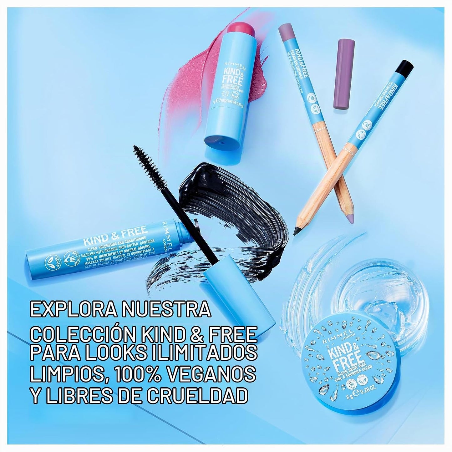 Rimmel London Kind & Free, 005 Berry Sweet, Multi-Stick, para mejillas y labios, hidratante, color construible, fórmula vegana, fórmula limpia, 0.18 onzas