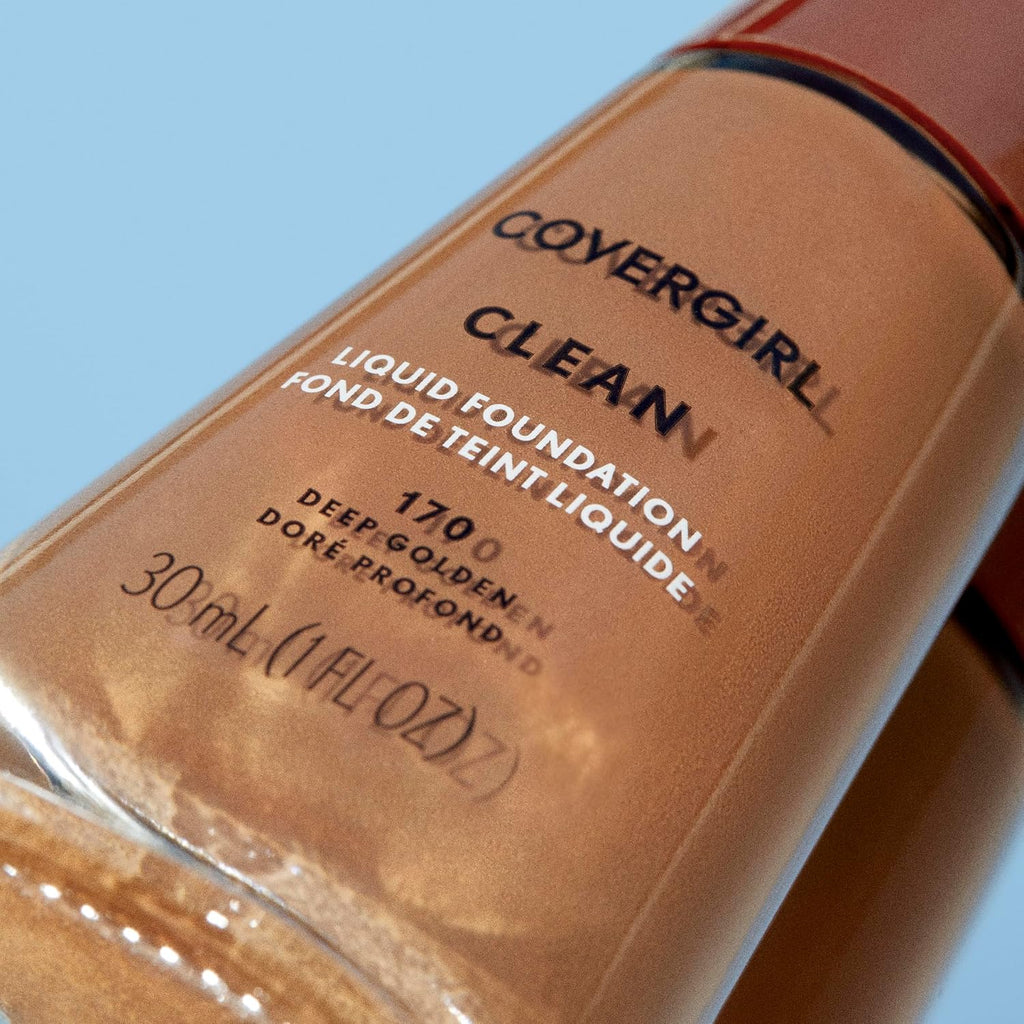 Base líquida COVERGIRL Clean, Beige Perfecto 148, Paquete de 1