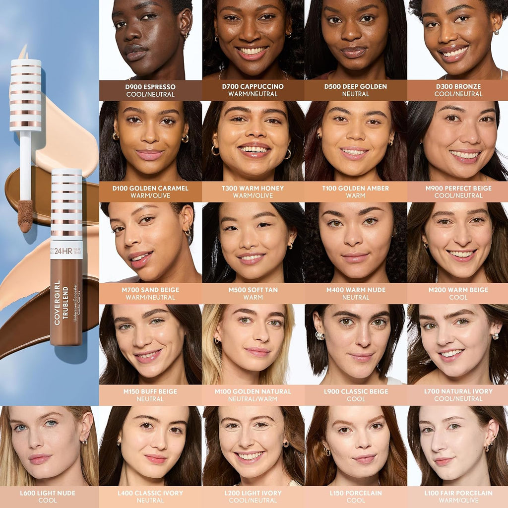 COVERGIRL TruBlend Undercover Concealer, Buildable, Full Coverage, 24-Hour Wear, Matte Finish - M500 Soft Tan (Packaging May Vary)