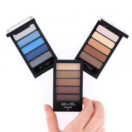 Paleta de Sombras Efecto Mate 5 Tonos BYS